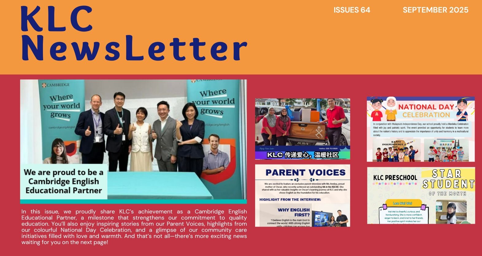 KLC Newsletter September 2025