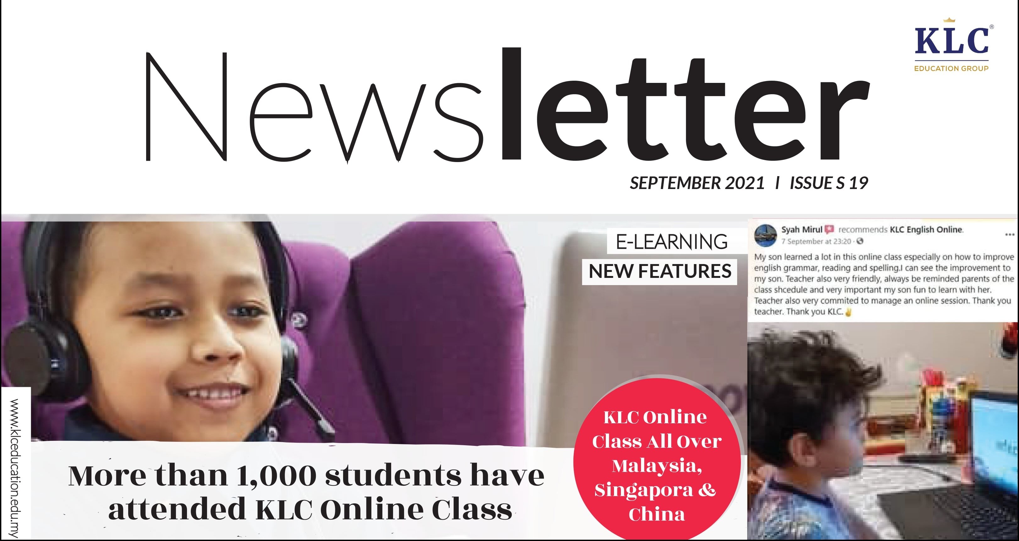 KLC Newsletter September 2021